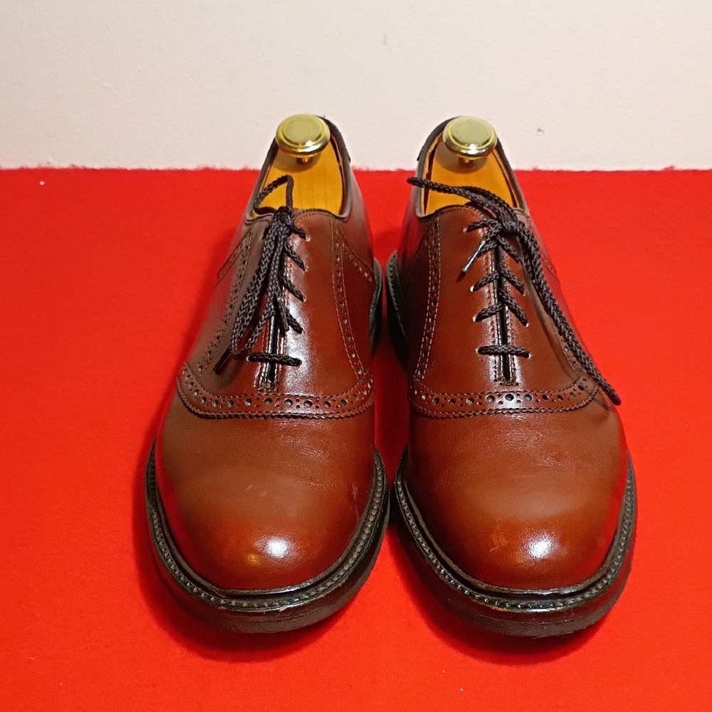 L.L. Bean Rich Brown Leather Men's Oxfords